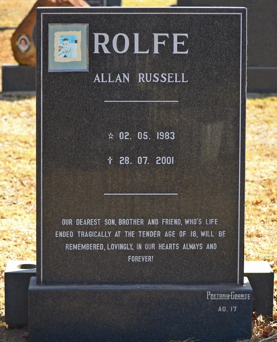 ROLFE Allan Russell 1983-2001