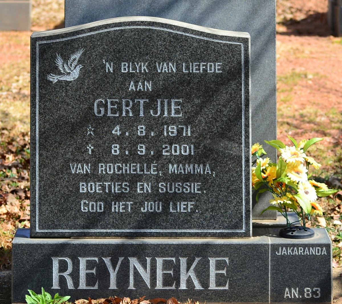 REYNEKE Gertjie 1971-2001