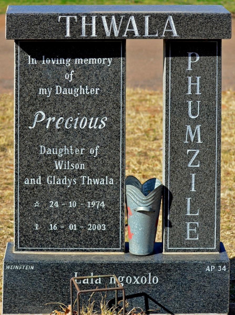 THWALA Phumzile Precious 1974-2003