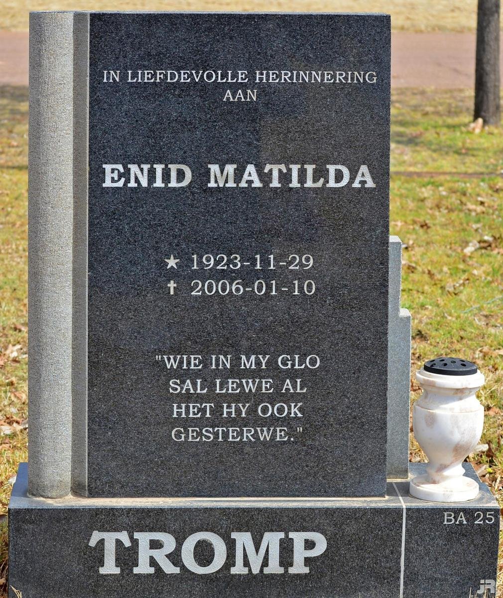 TROMP Enid Matilda 1923-2006