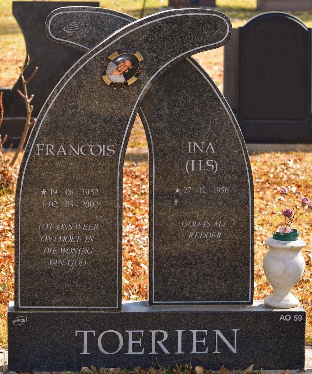 TOERIEN Francois 1952-2002 &amp; H.S. 1956-