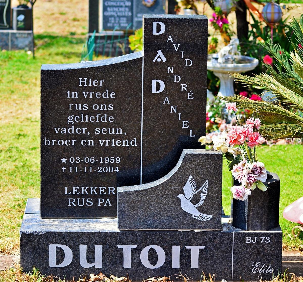 TOIT David André Daniel, du 1959-2004