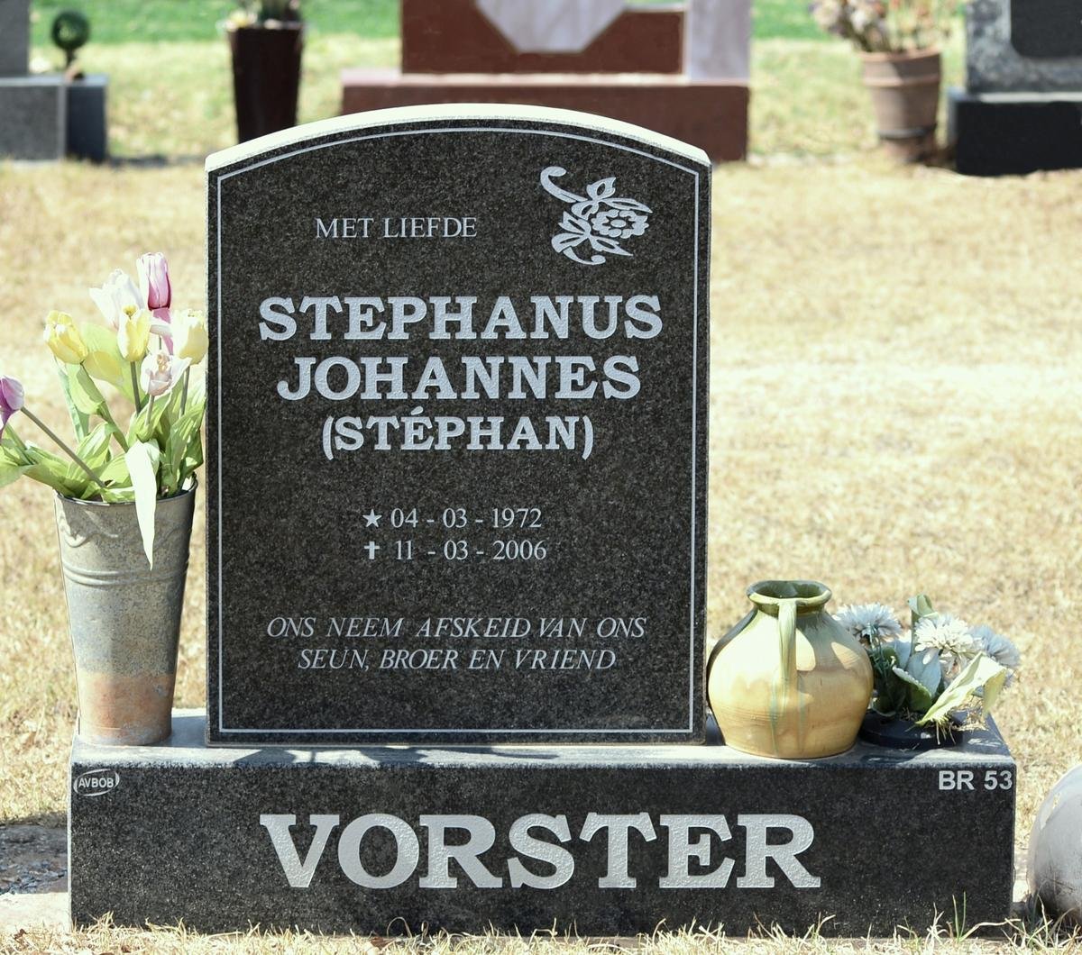 VORSTER Stephanus Johannes 1972-2006