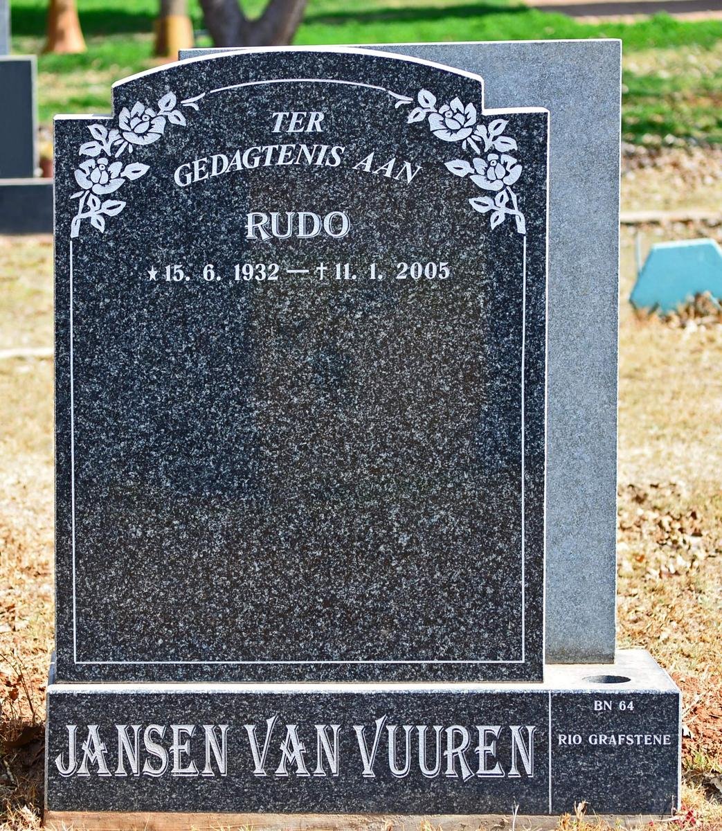VUUREN Rudo, Jansen van 1932-2005