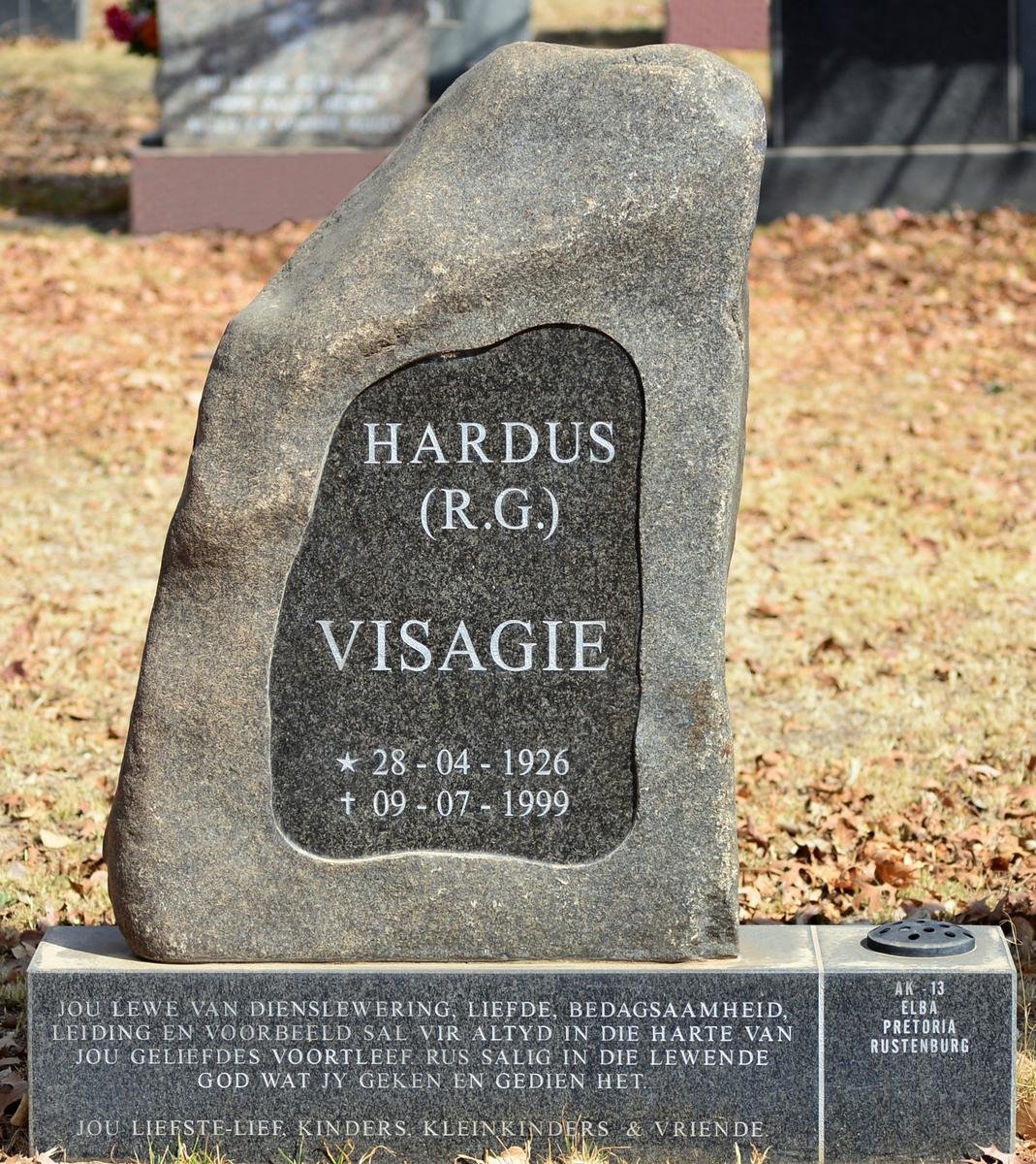 VISAGIE R.G. 1926-1999