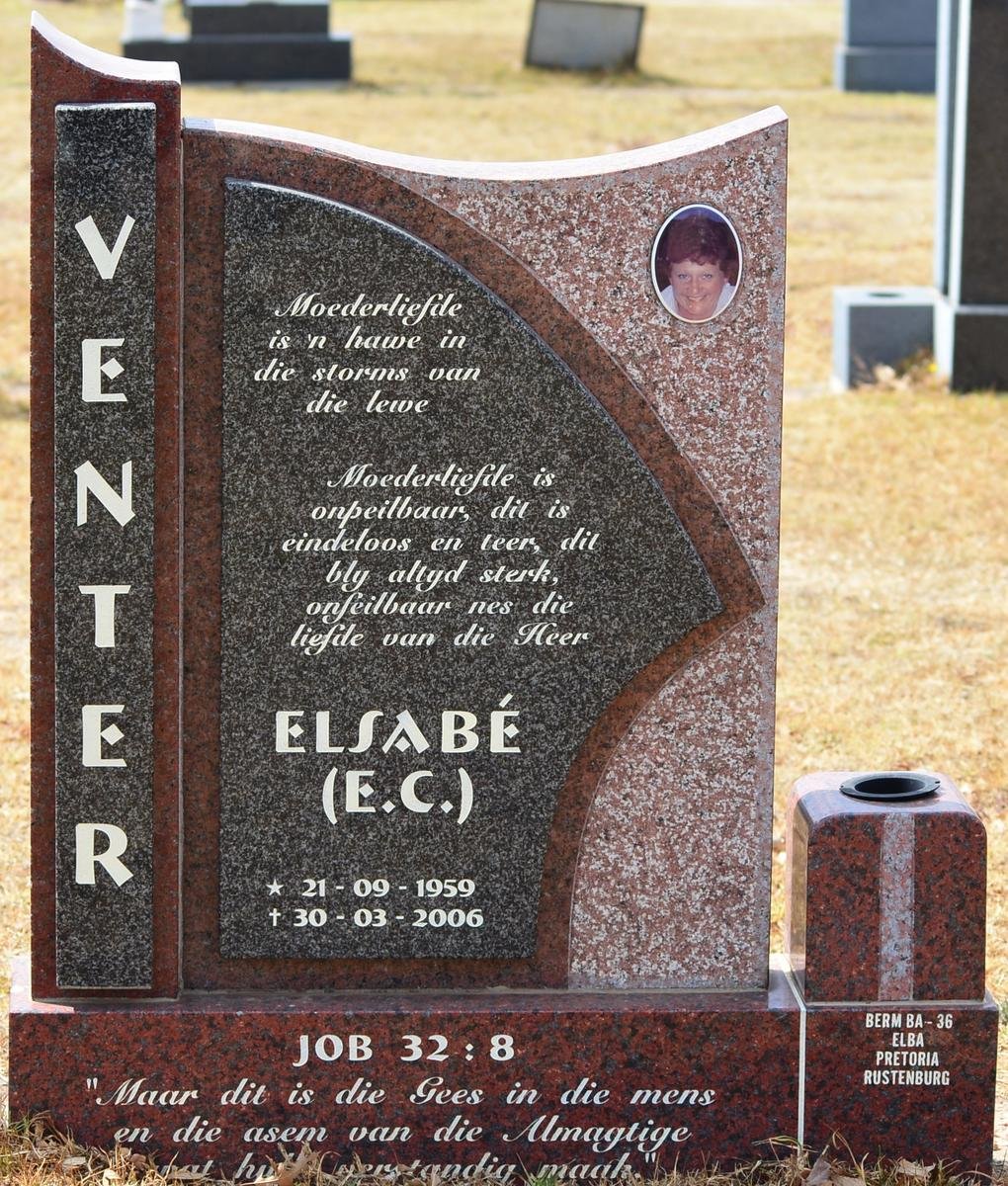VENTER Elsabé E.C. 1959-2006