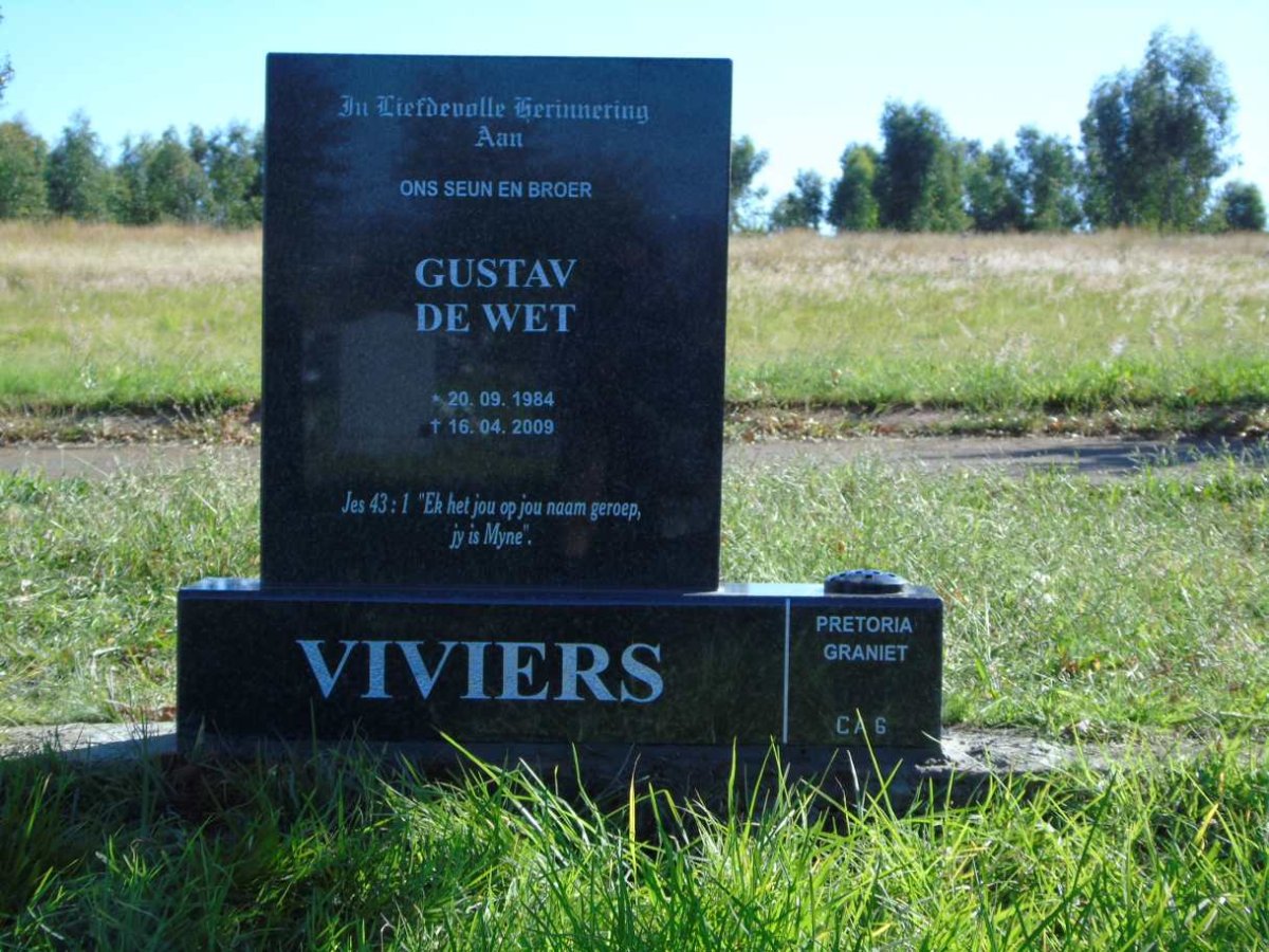 VIVIERS Gustav De Wet 1984-2009