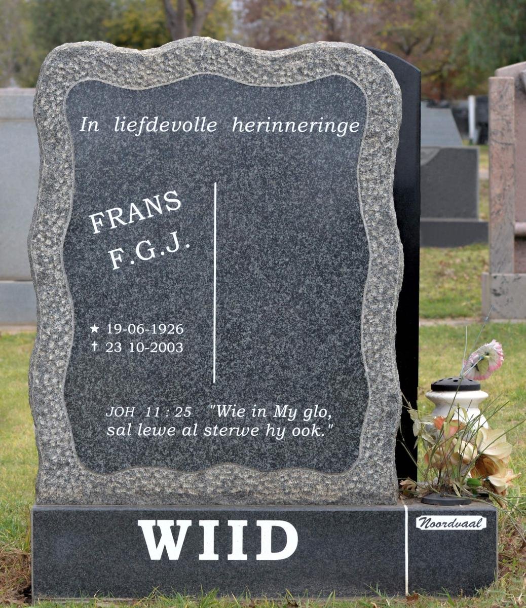 WIID F.G.J. 1926-2003