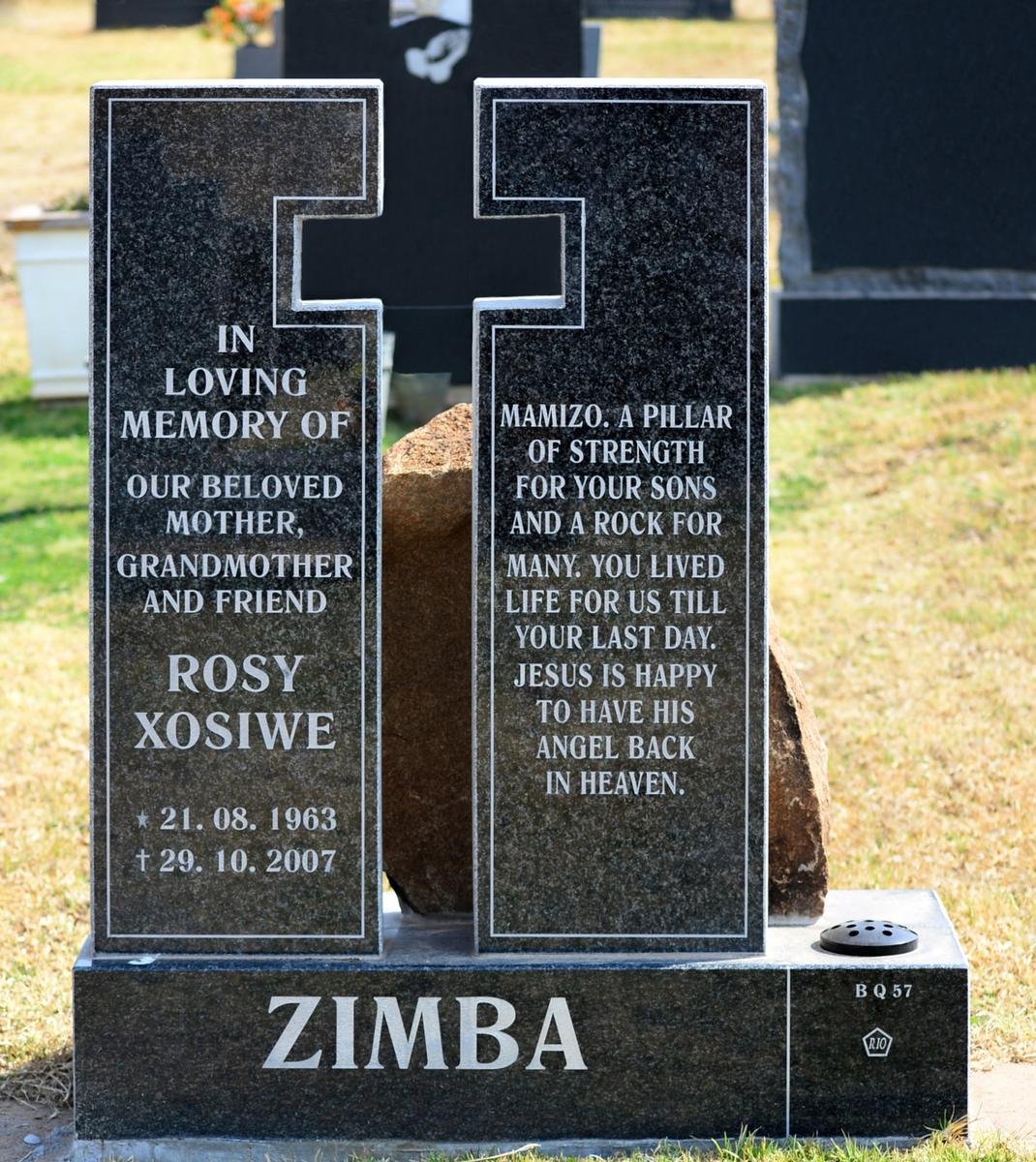 ZIMBA Rosy Xosiwe 1963-2007