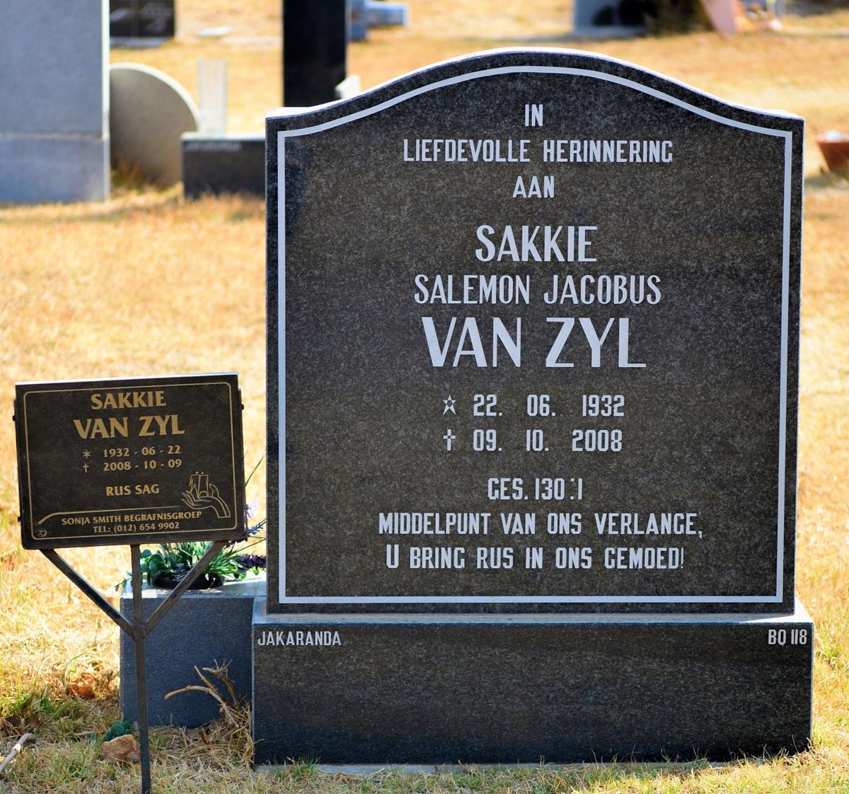 ZYL Salemon Jacobus, van 1932-2008