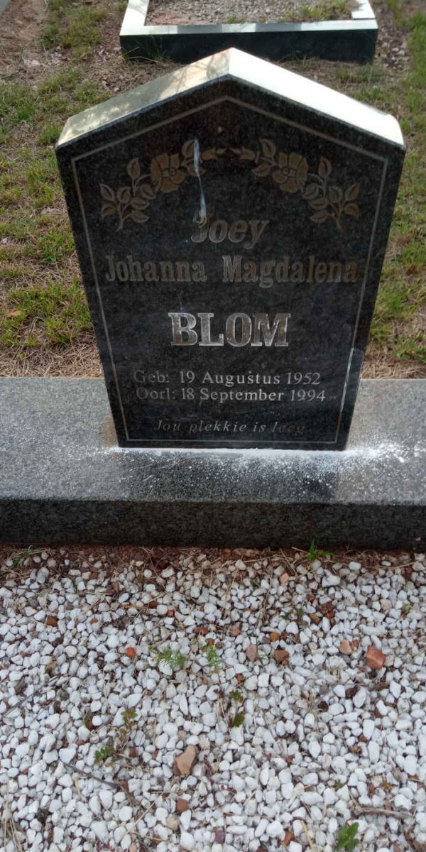 BLOM Johanna Magdalena 1952-1994
