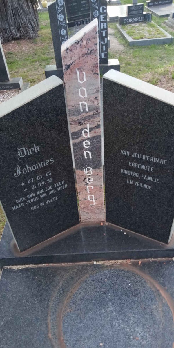 BERG Dirk Johannes, van den 1965-1995