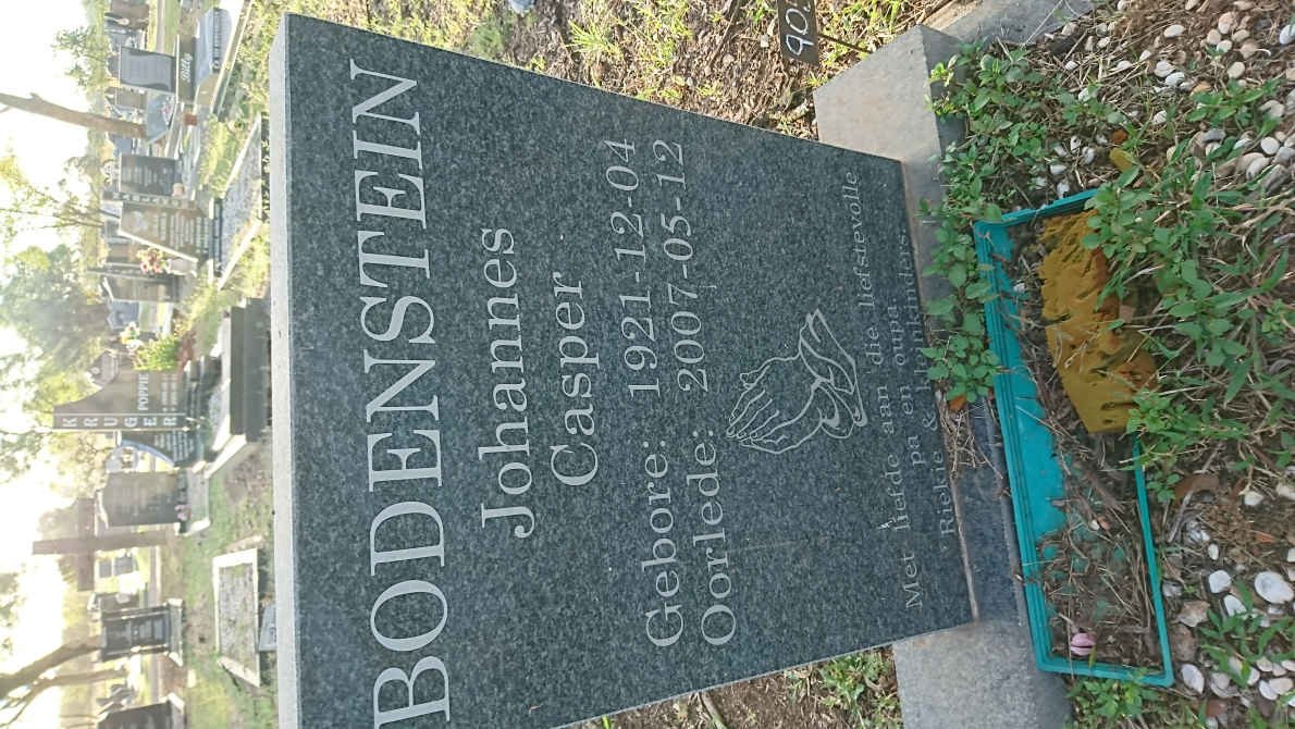 BODENSTEIN Johannes Casper 1921-2007