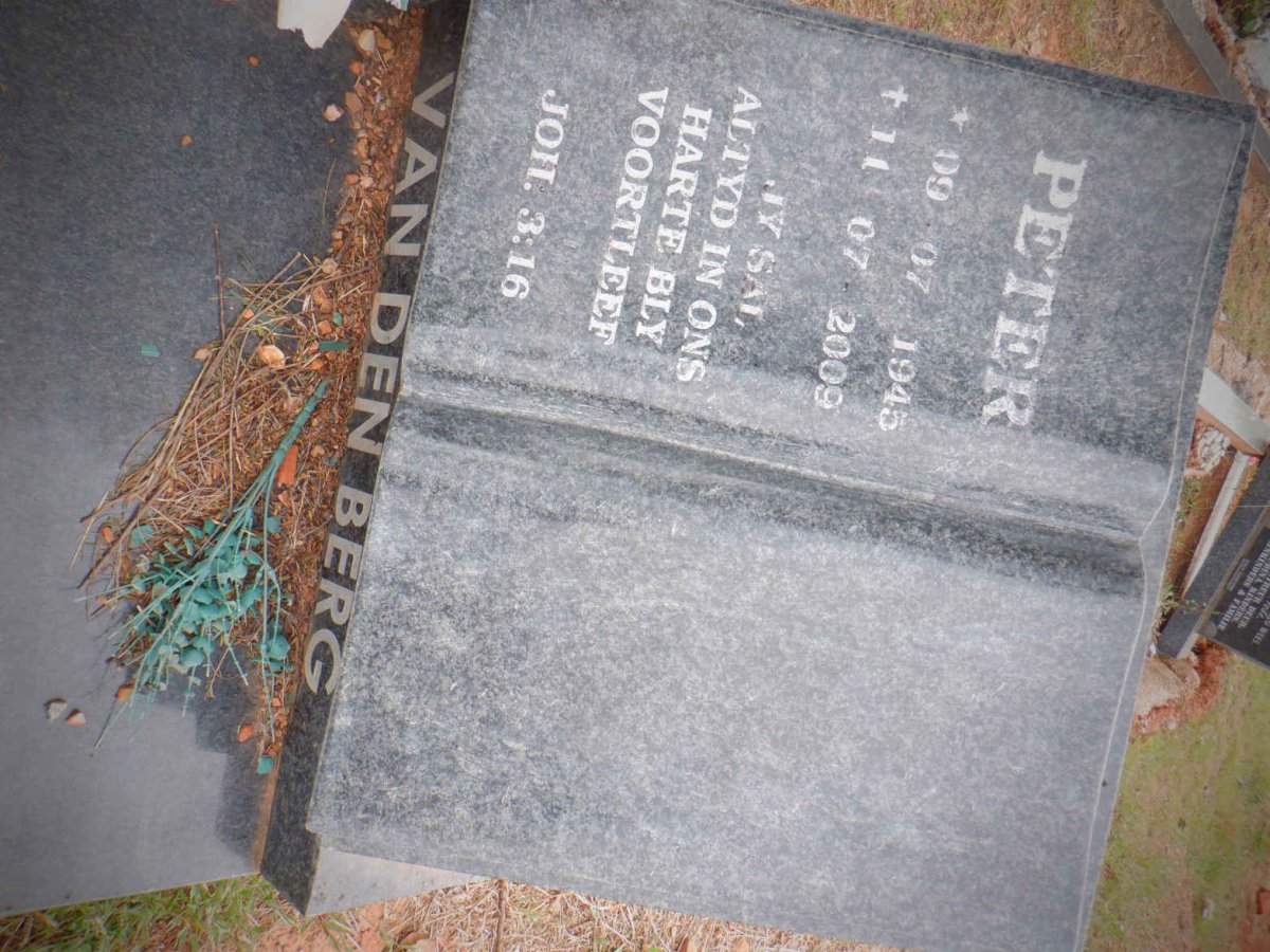 BERG Peter, van den 1945-2009