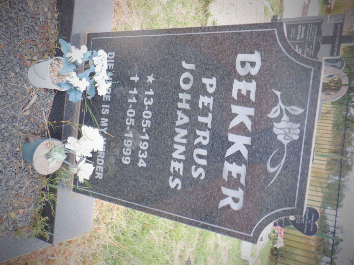 BEKKER Petrus Johannes 1934-1999