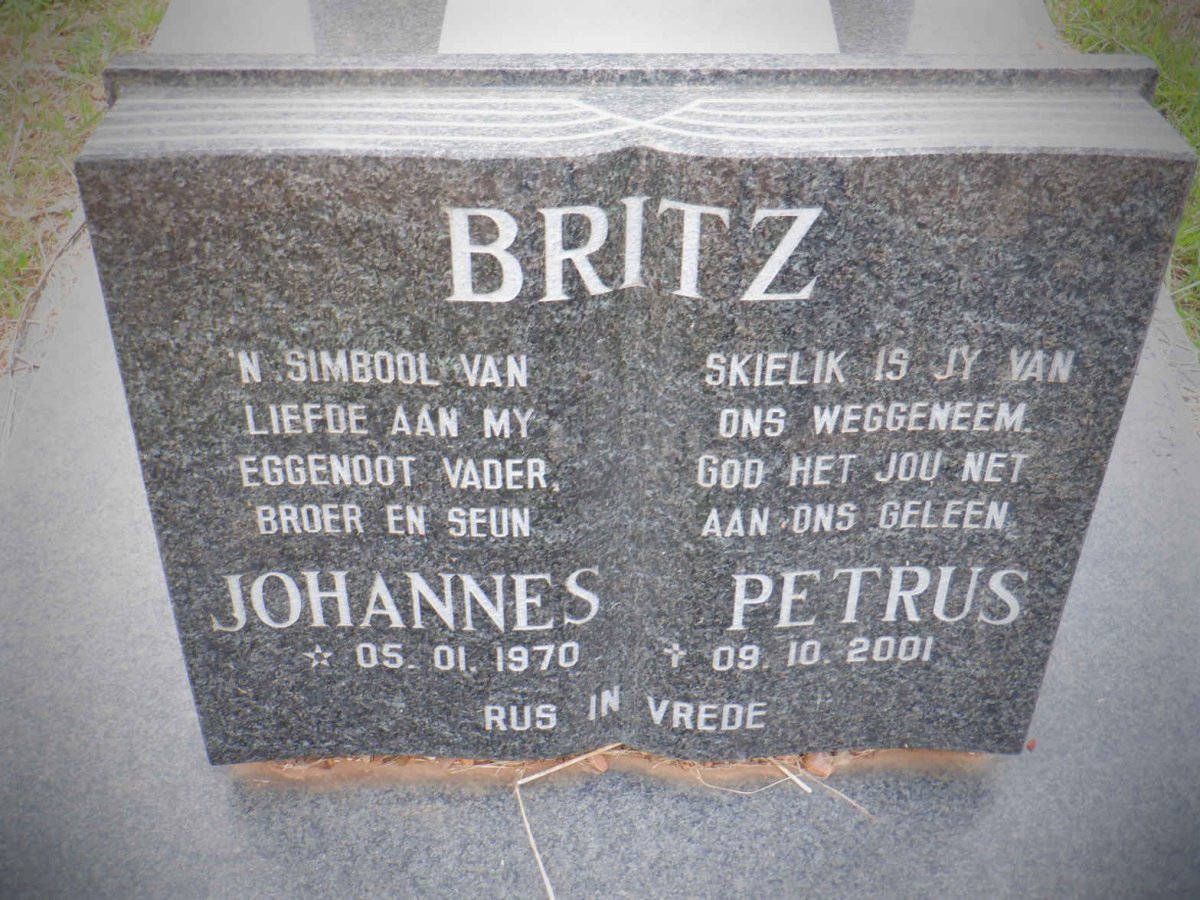 BRITZ Johannes -1970 :: BRITZ Petrus -2001