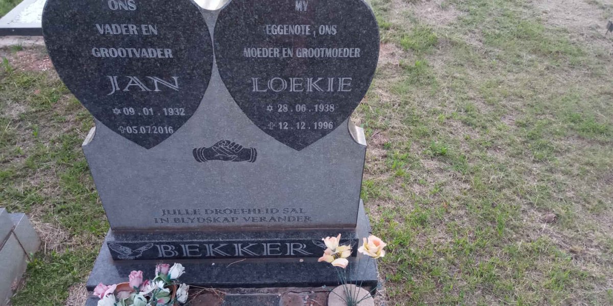 BEKKER Jan 1932-2016 &amp; Loekie 1938-1996