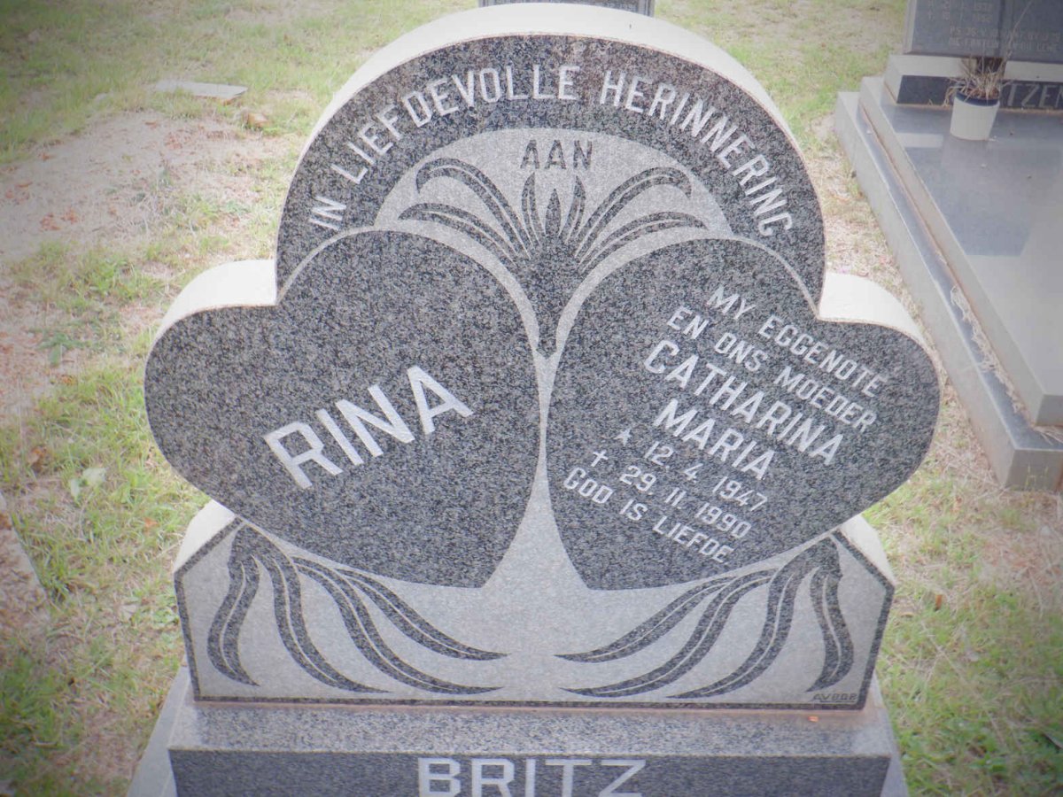 BRITZ Catharina Maria 1947-1990