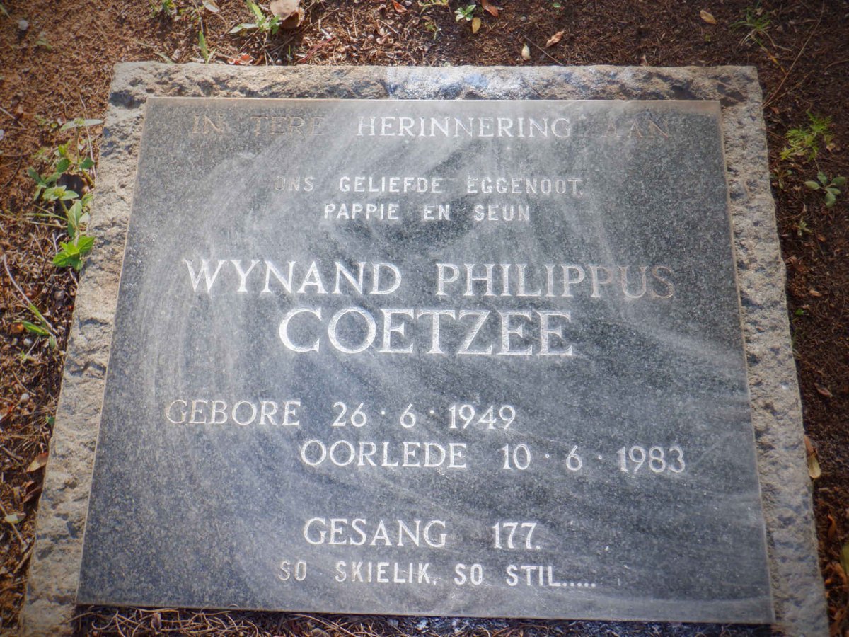 COETZEE Wynand Philippus 1949-1983