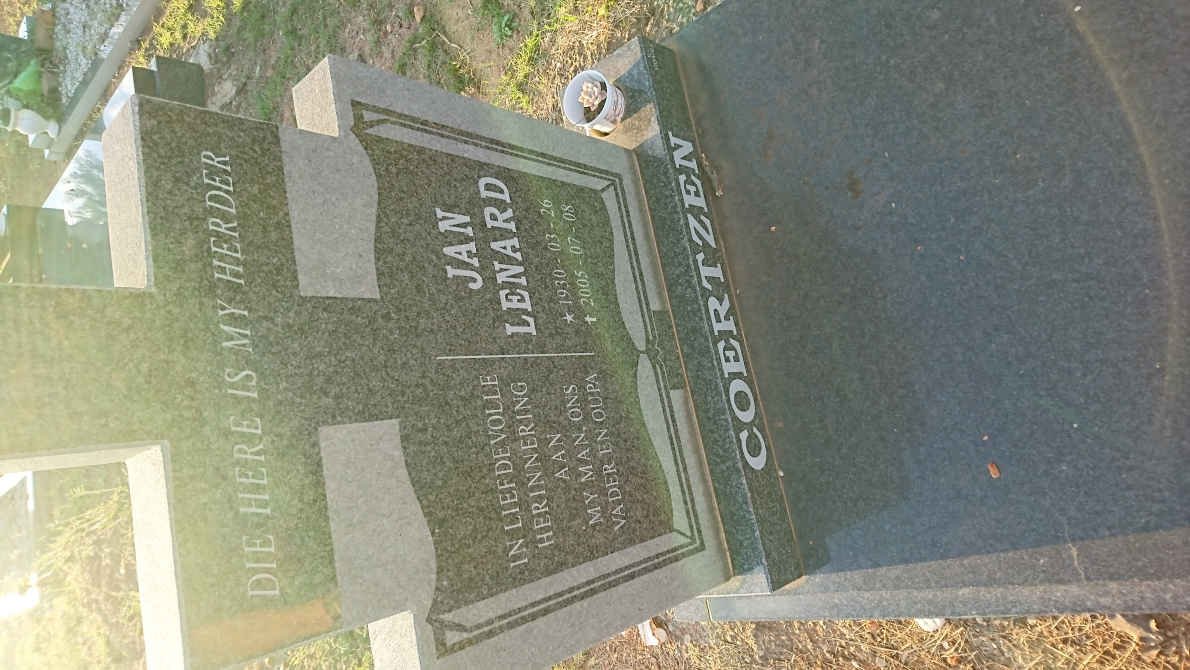 COERTZEN Jan Lenard 1930-2005