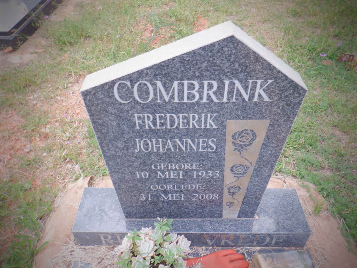 COMBRINK Frederik Johannes 1933-2008
