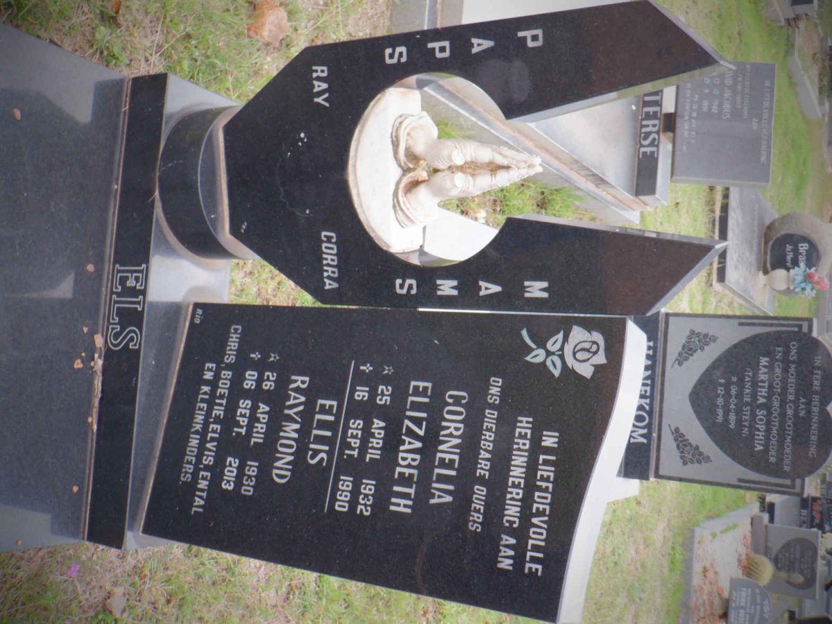 ELS Ellis Raymond 1930-2013 &amp; Cornelia Elizabeth 1932-1990