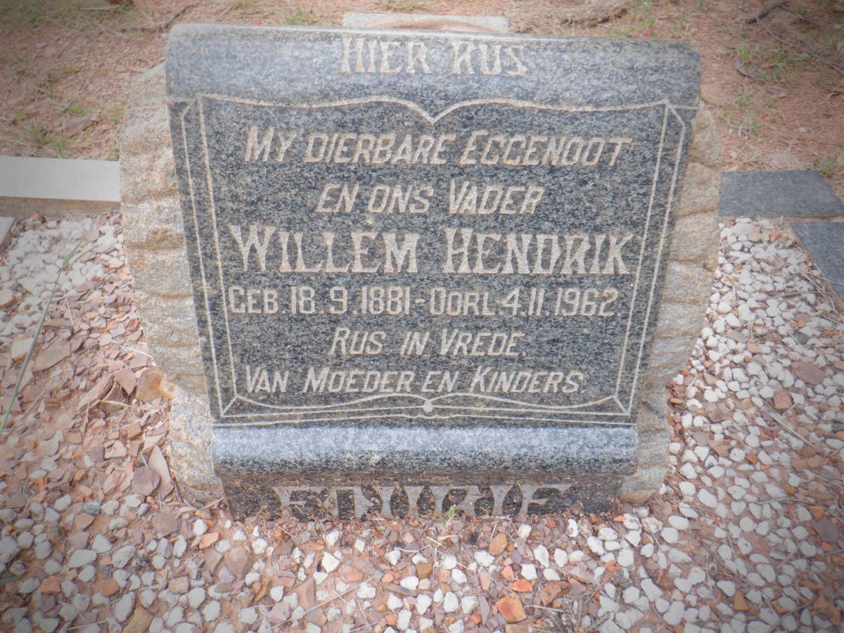 FOURIE Willem Hendrik 1881-1962