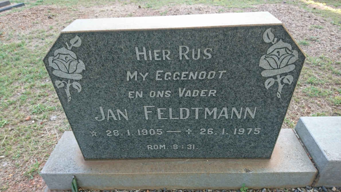FELDTMANN Jan 1905-1975 &amp; Lettie 1912-1984