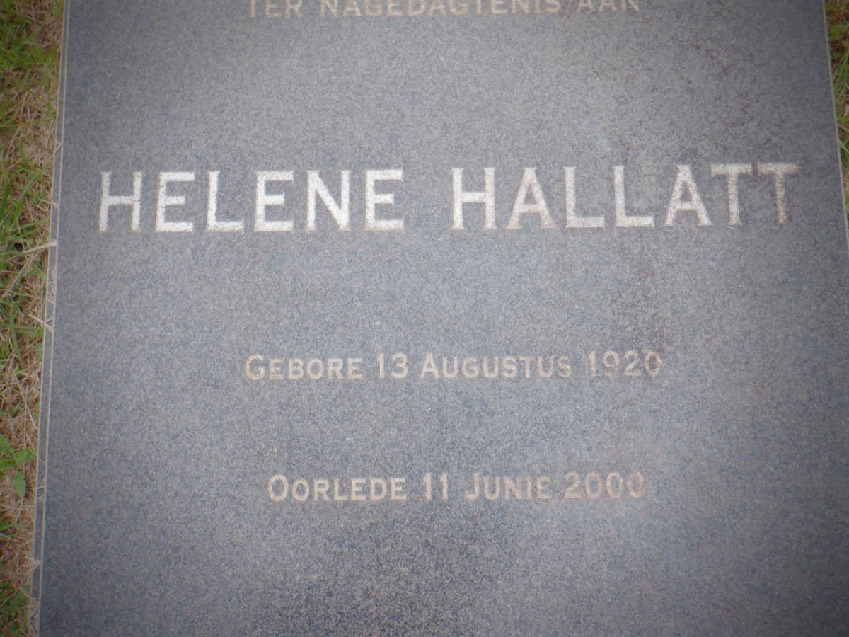 HALLATT Helene 1920-2000