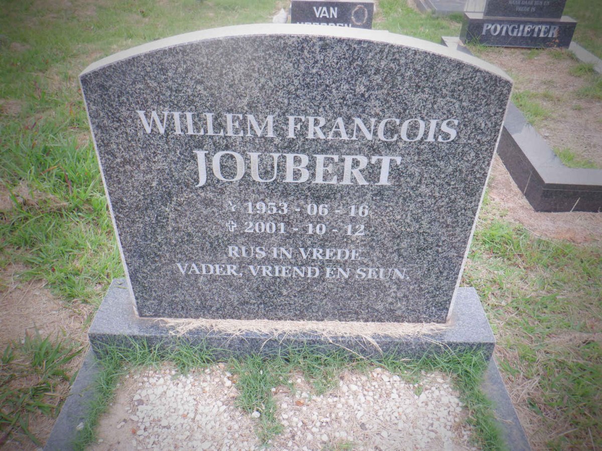 JOUBERT Willem Francois 1953-2001