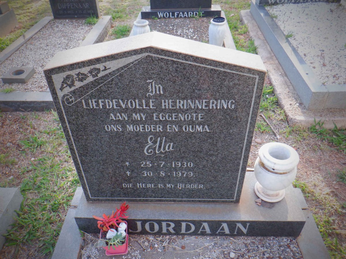 JORDAAN Ella 1930-1979