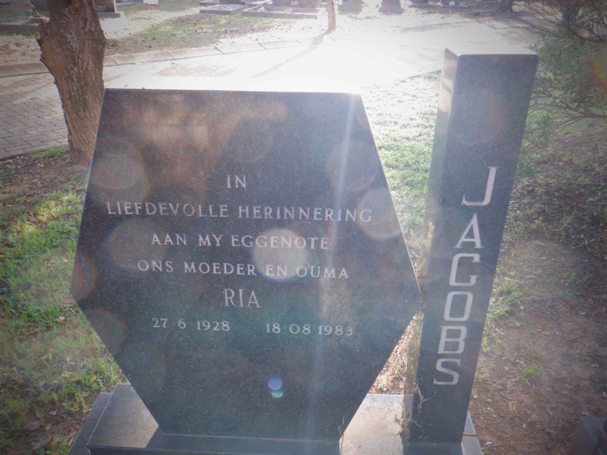 JACOBS Ria 1928-1983