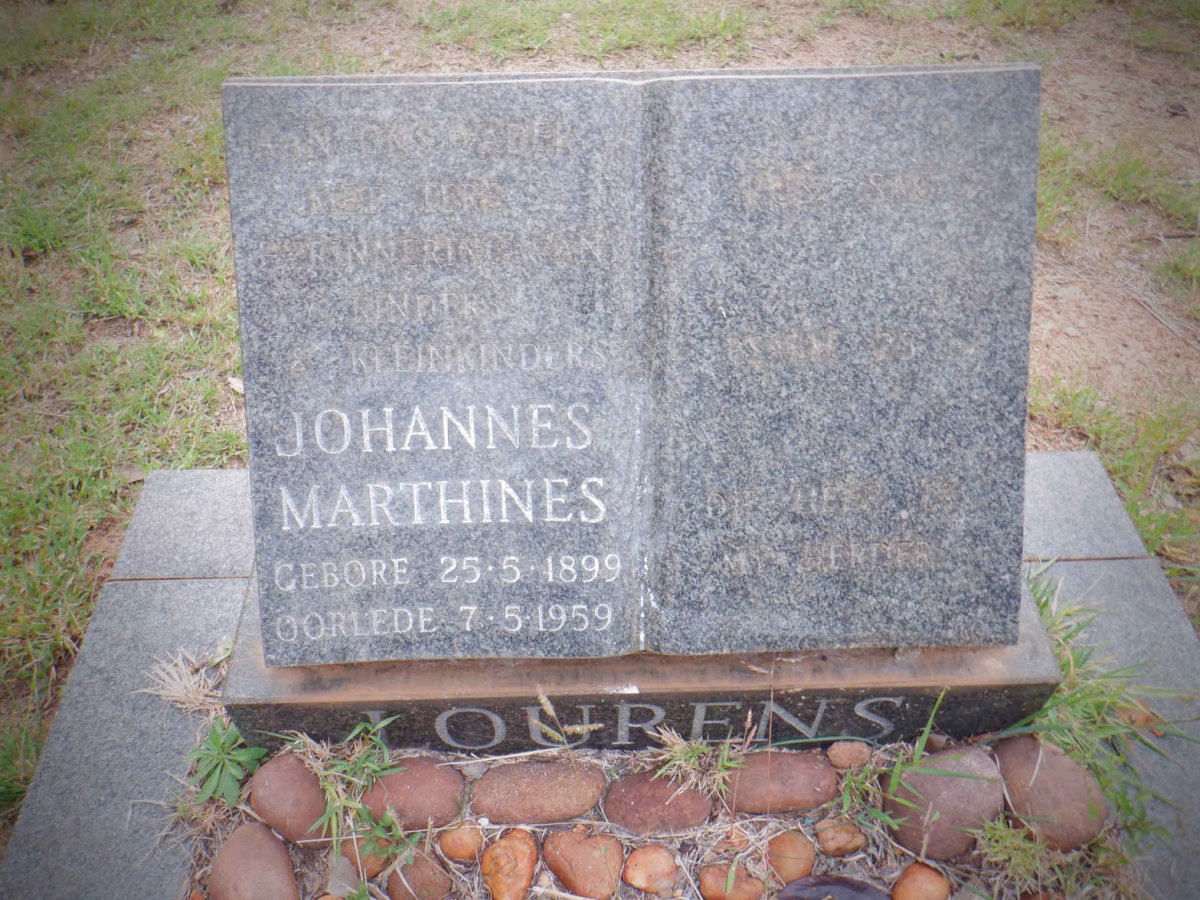 LOURENS Johannes Marthines 1899-1959