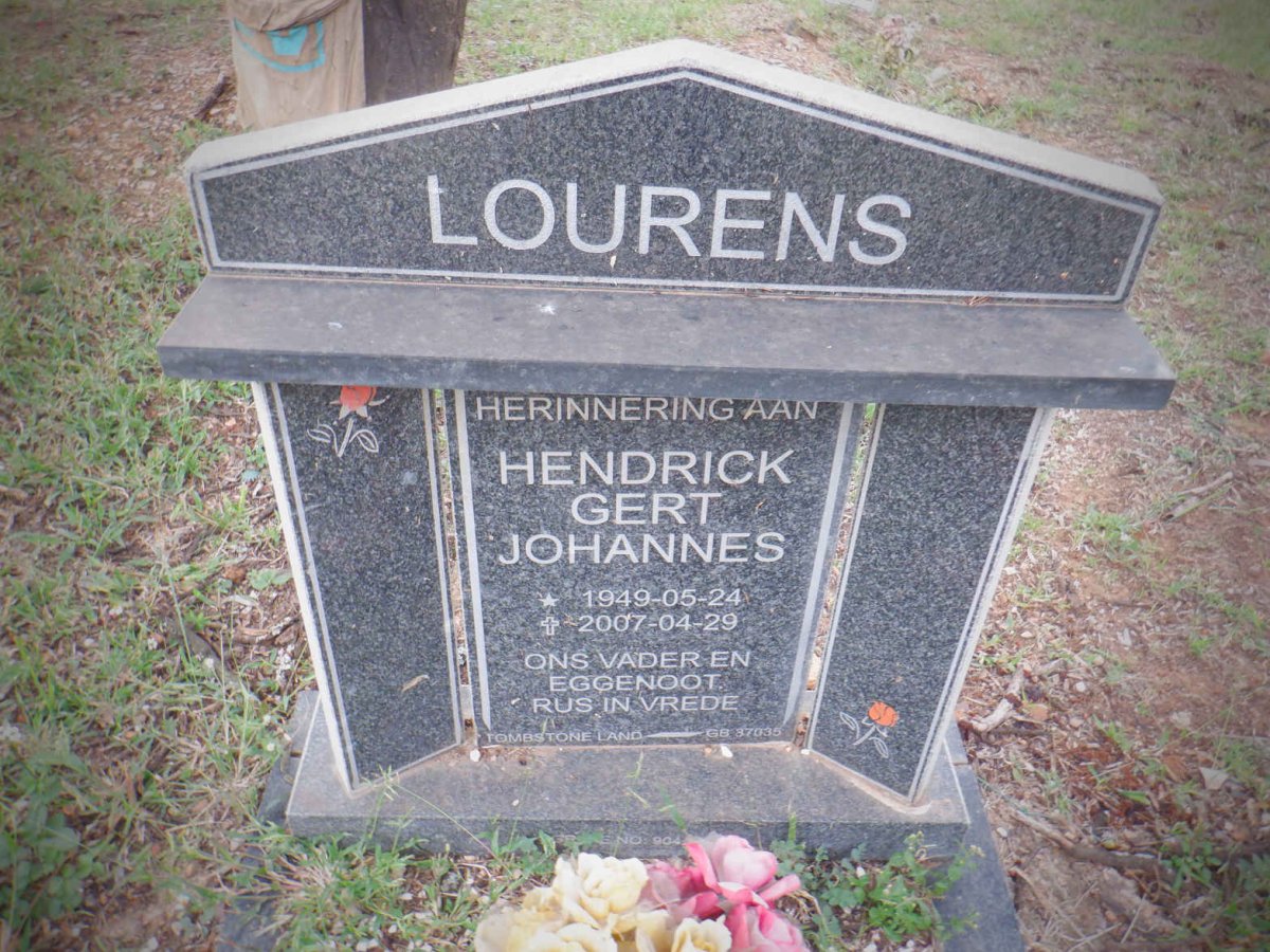 LOURENS Hendrick Gert Johannes 1949-2007