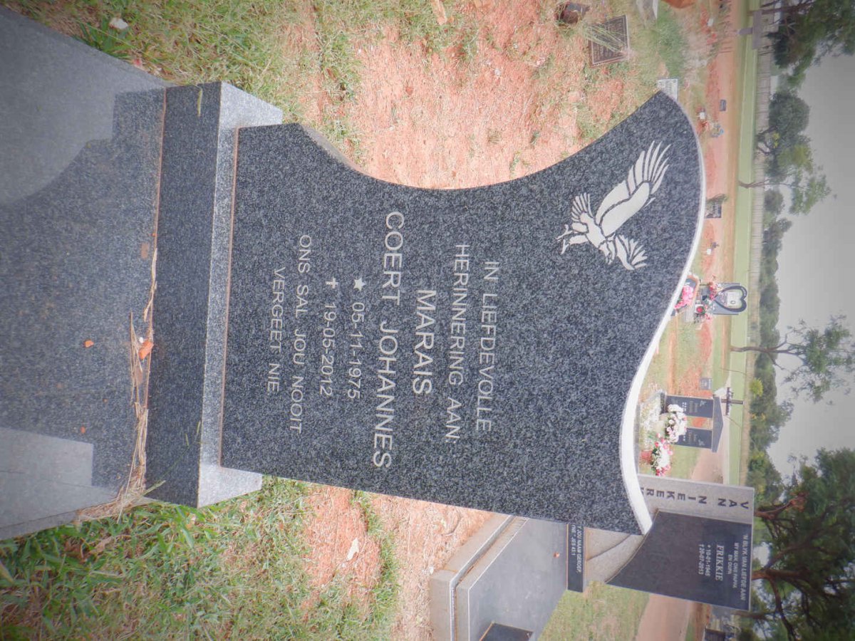 MARAIS Coert Johannes 1975-2012