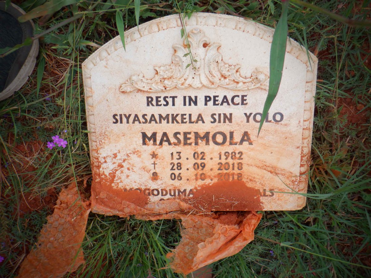 MASEMOLA Siyasamkela Sin Yolo 1982-2018