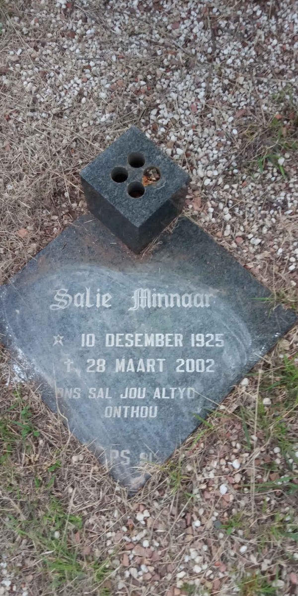 MINNAAR Salie 1925-2002