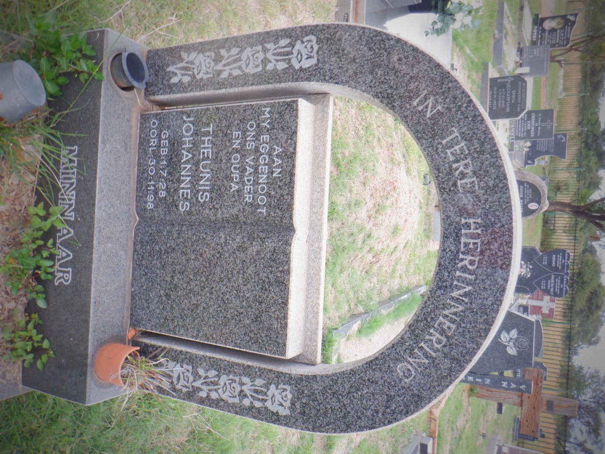 MINNAAR Theunis Johannes 1928-1998