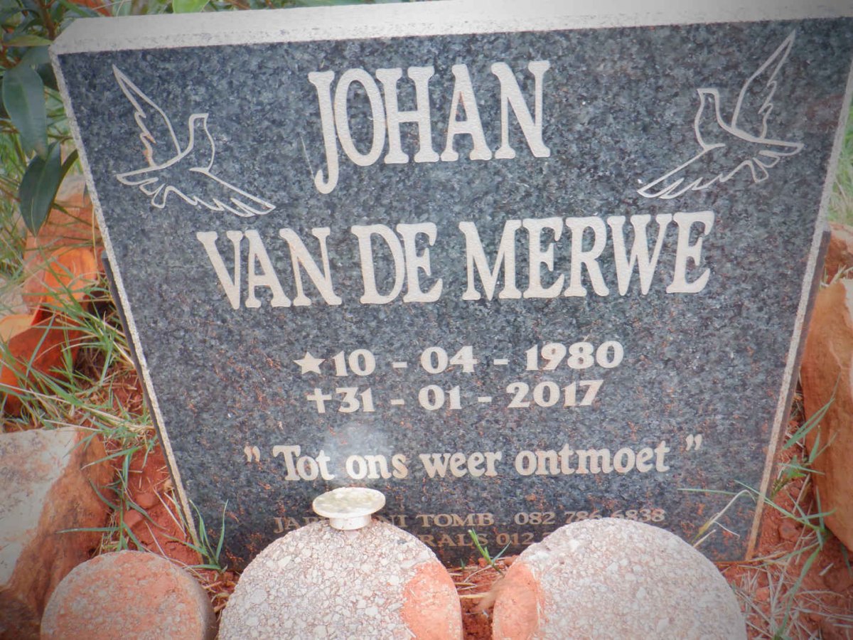 MERWE Johan, van de 1980-2017
