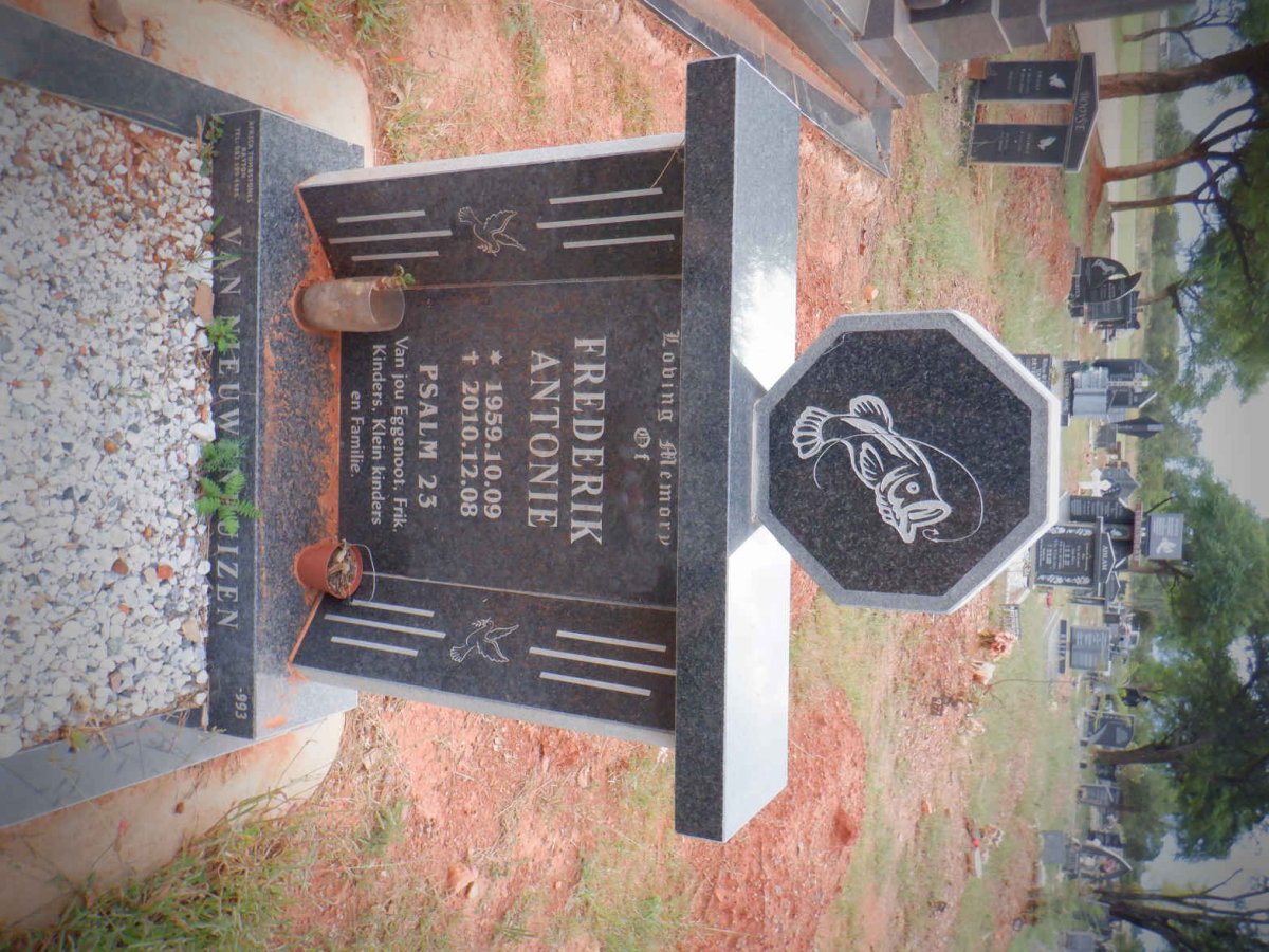 NIEUWENHUIZEN Frederik Antonie, van 1959-2010