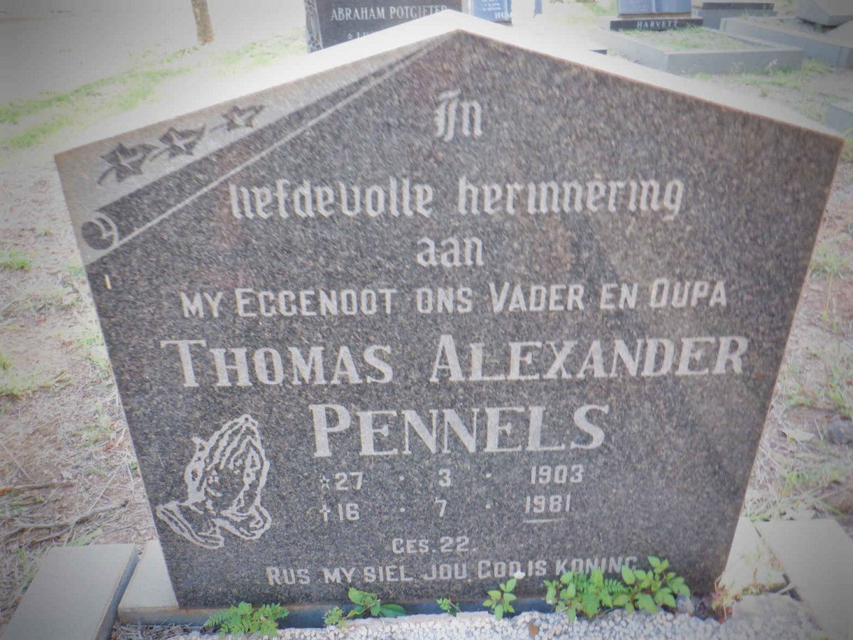 PENNELS Thomas Alexander 1903-1981