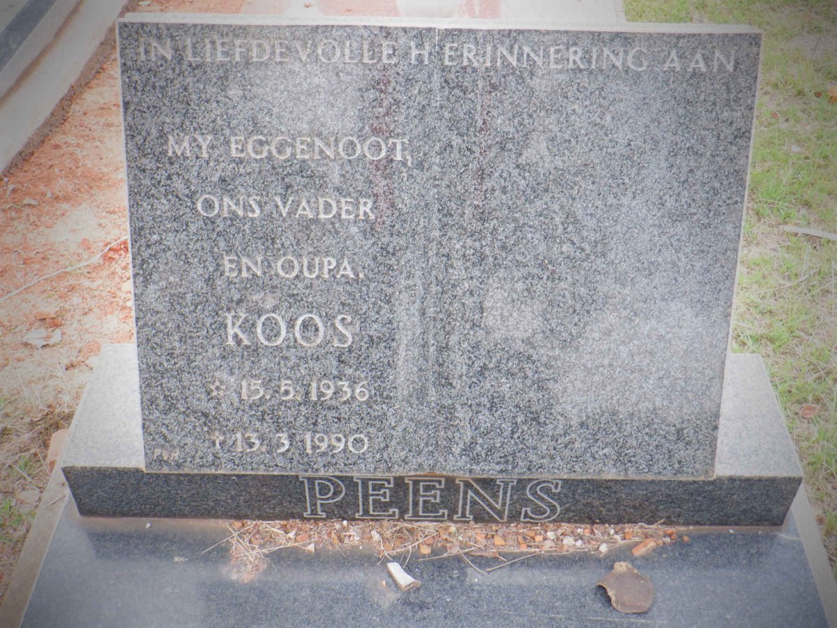 PEENS Koos 1936-1990