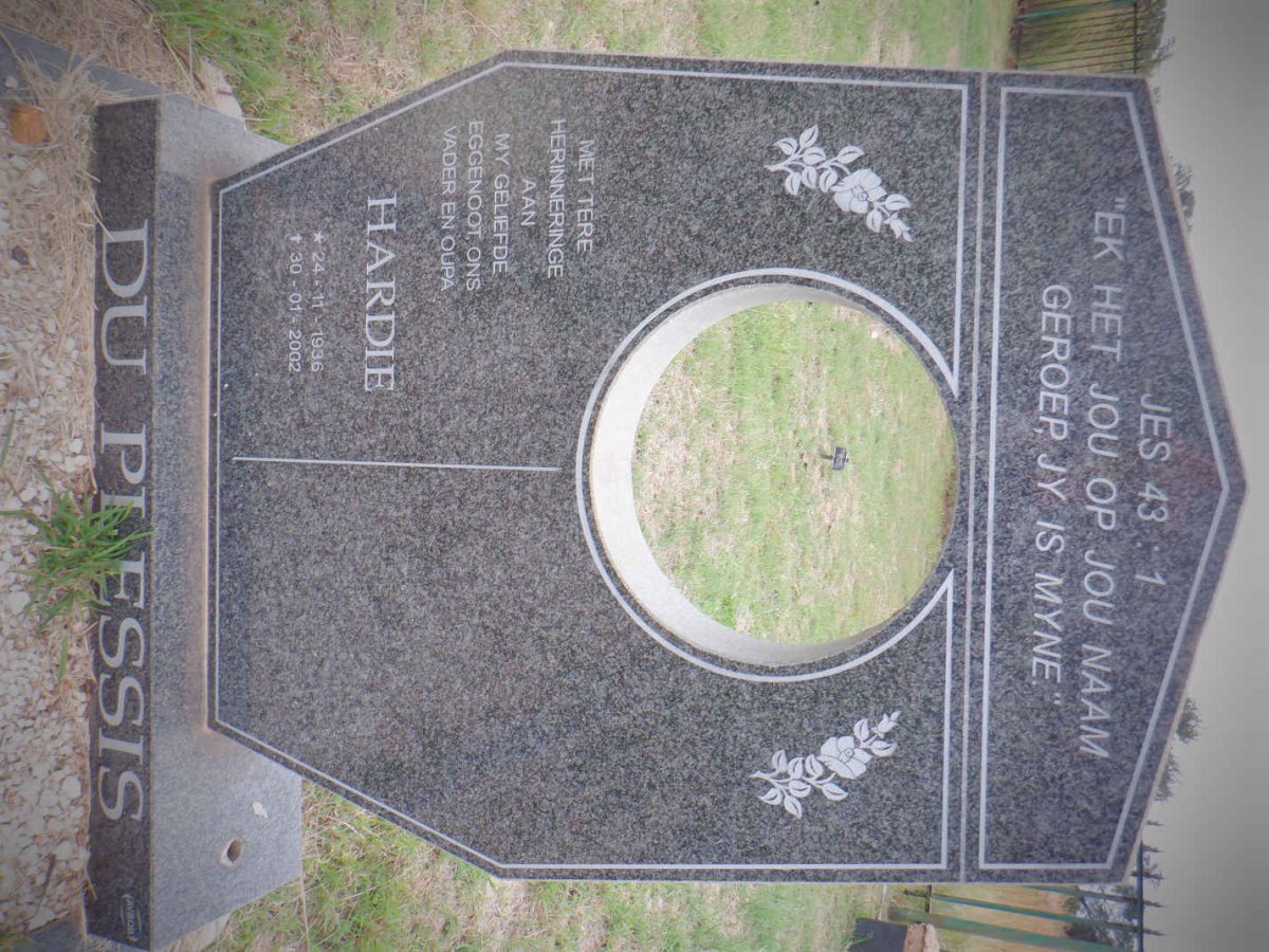 PLESSIS Hardie, du 1936-2002