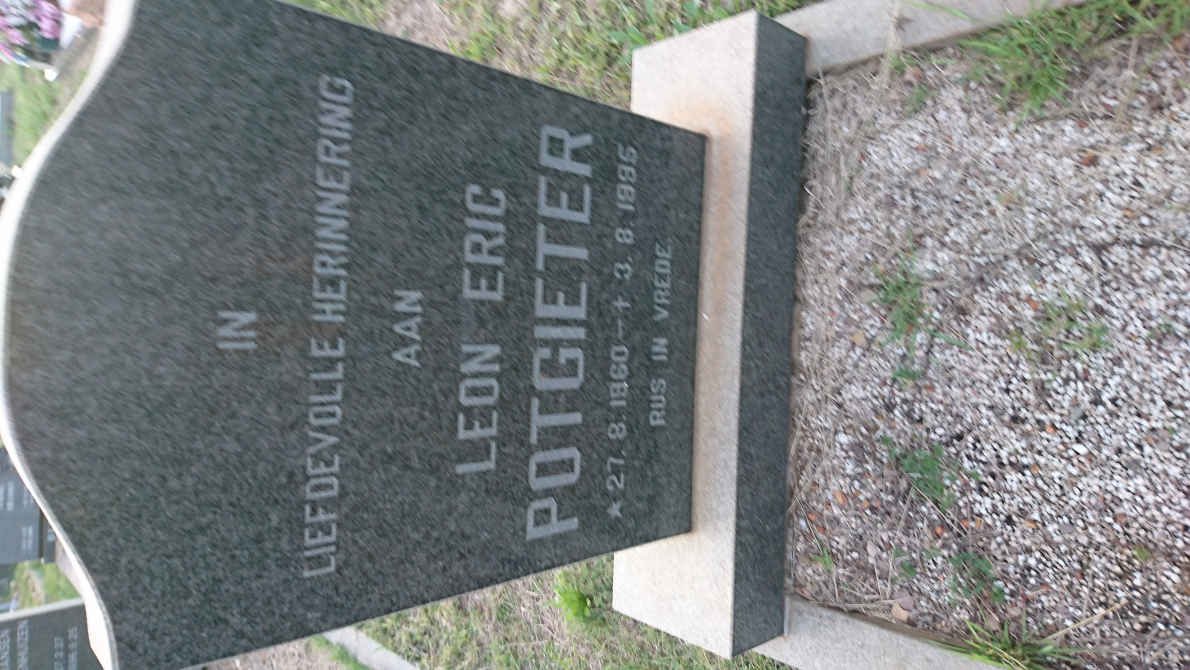 POTGIETER Leon Eric 1960-1995