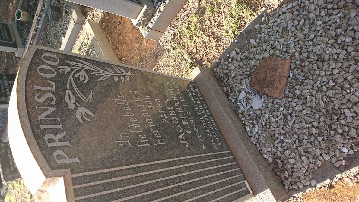 PRINSLOO Jacobus Gerhardus 1904-1972 &amp; Hannetjie 1920-1987