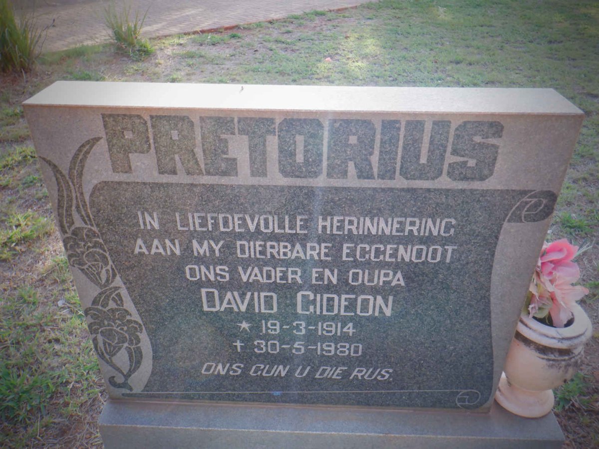 PRETORIUS David Gideon 1914-1980