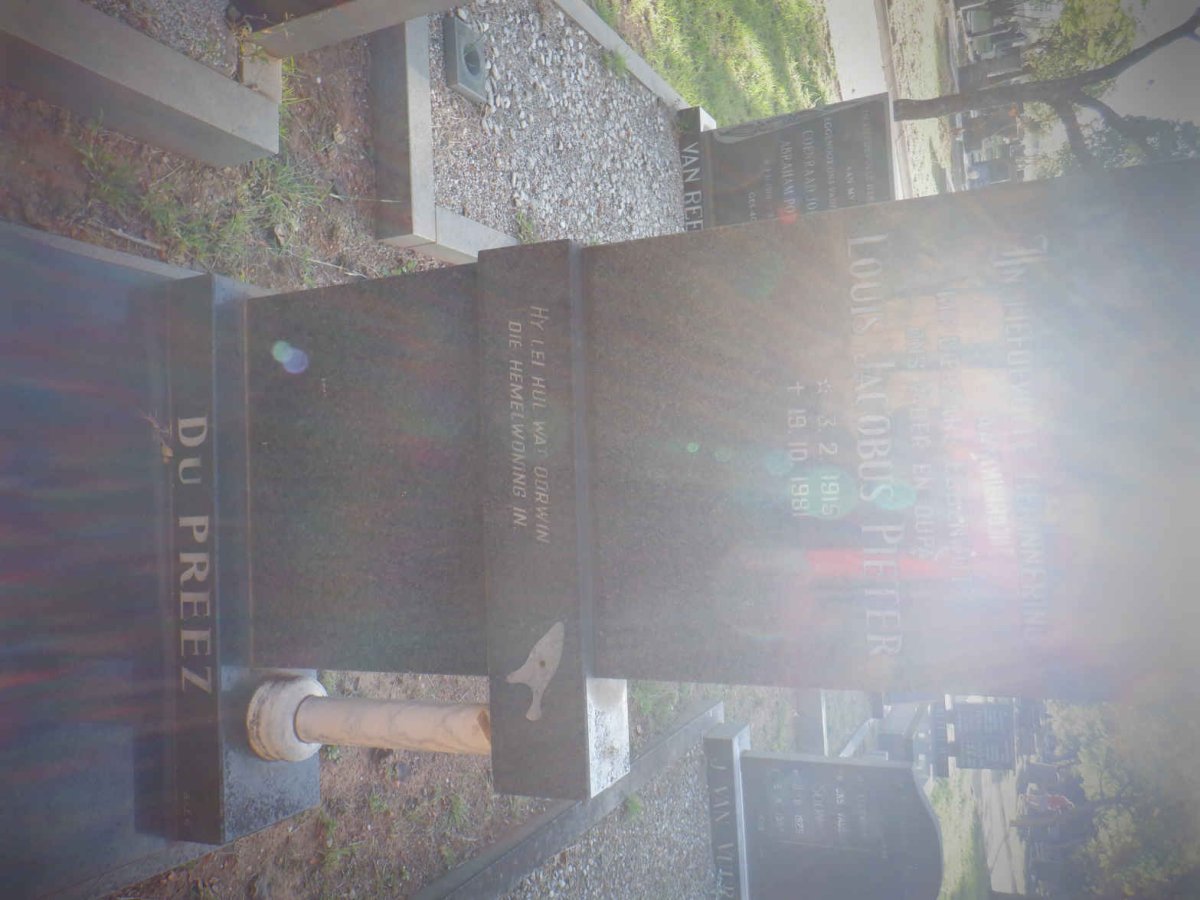 PREEZ Louis Jacobus Pieter, du 1915-1981