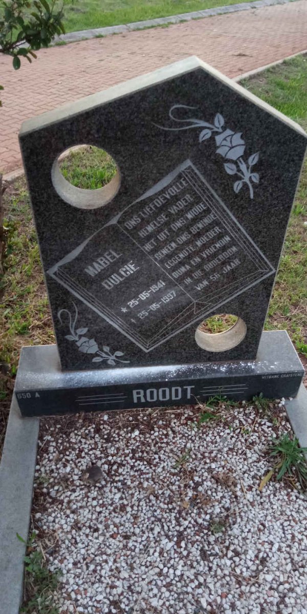 ROODT Mabel Dulcie 1941-1997