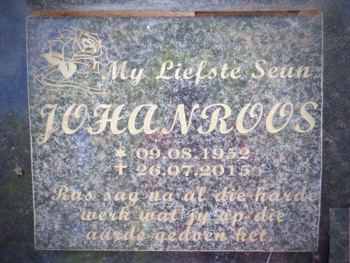 ROOS Johan 1952-2015