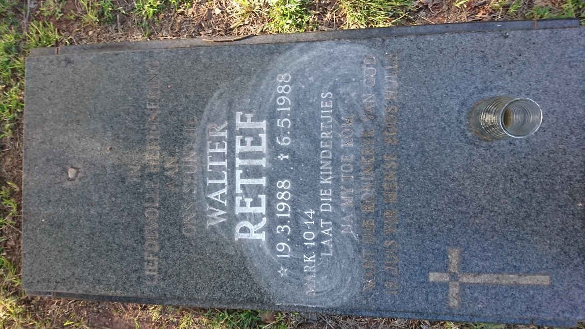 RETIEF Walter 1988-1988